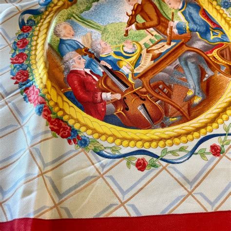 hommage a mozart hermes|HERMES Silk Hommage A Mozart Scarf 90 .